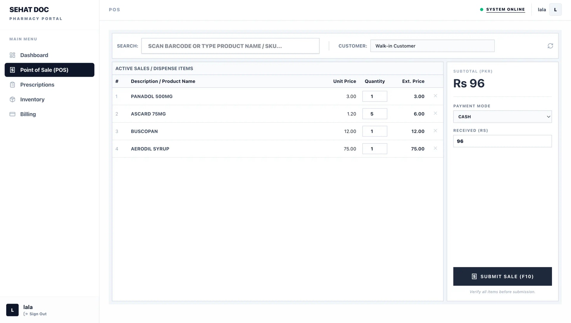 SehatDoc Pharmacy POS